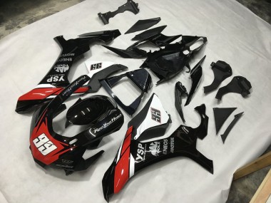 15-19 Negro Rojo & Blanco 99 Yamaha R1 Carenados Moto