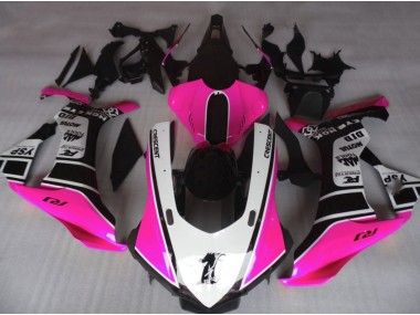 15-19 Rosa Brillante & Blanco Yamaha R1 Carenados Moto