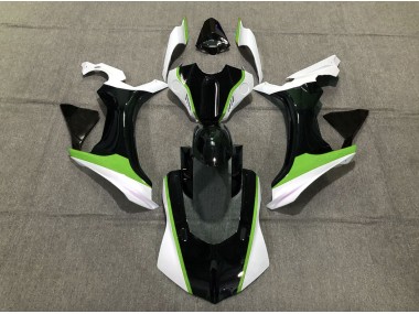 15-19 Verde Blanco & Negro Yamaha R1 Carenados Moto