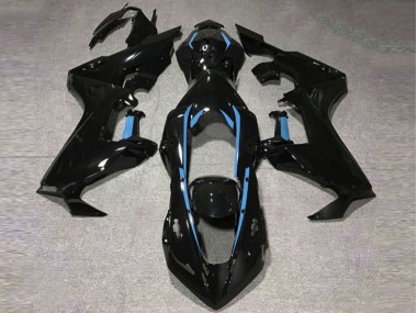 17-23 Forro Negro Brillante & Azul Claro Honda CBR1000RR Carenados Moto