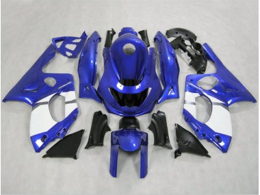 98-07 Azul Brillante & Blanco Yamaha YZF600 Carenados Moto